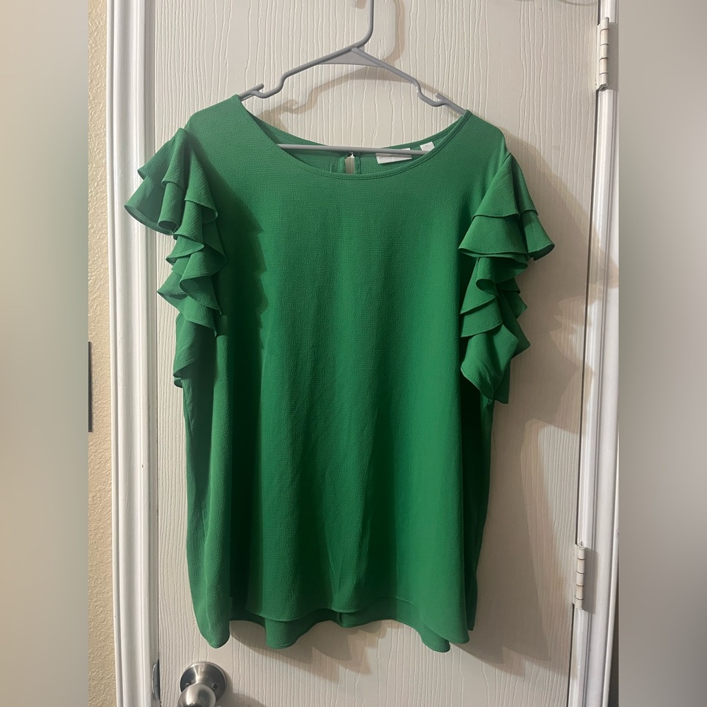 🛍️New York & Company XL Emerald Green Blouse
